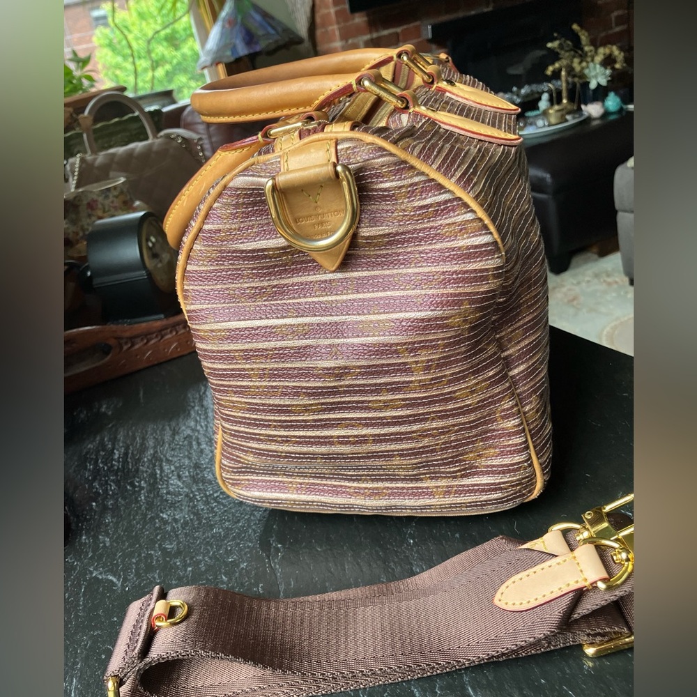 SALE! LV Limited Edition 2010 Monogram Eden Speedy Bandoulière 30 Peach - Picture 5 of 16